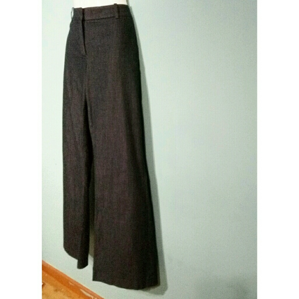 Ann Taylor LOFT Denim Work Trousers NWOT - Picture 3 of 8